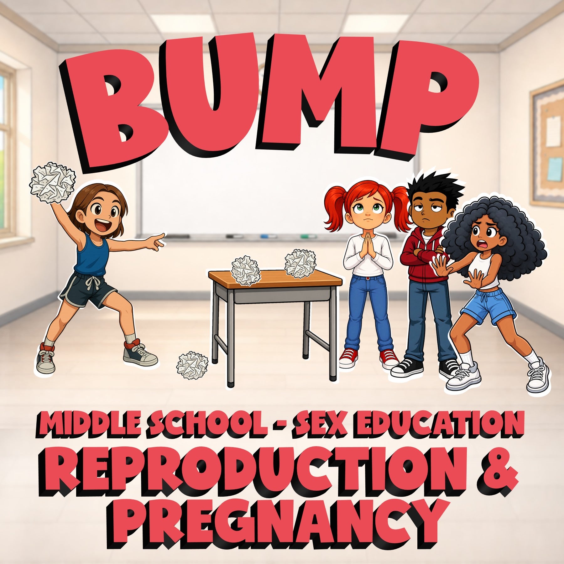 Reproduction & Pregnancy BUMP Game - No Prep Middle School Sex Education Review