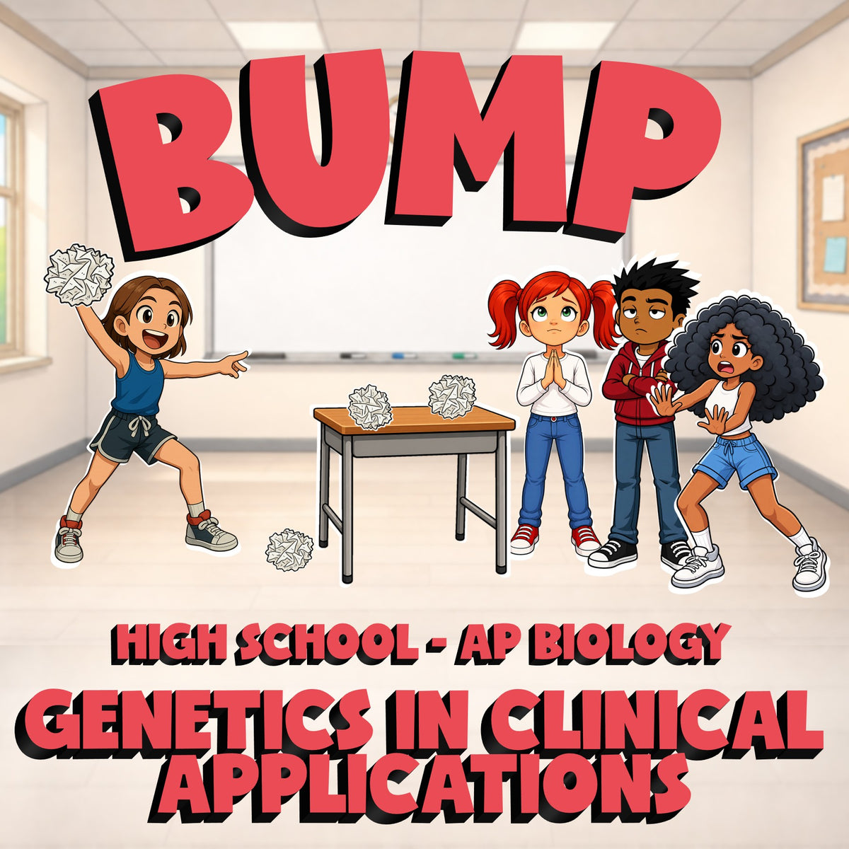 Genetics in Clinical Applications BUMP Science Game - No Prep AP Biology Review