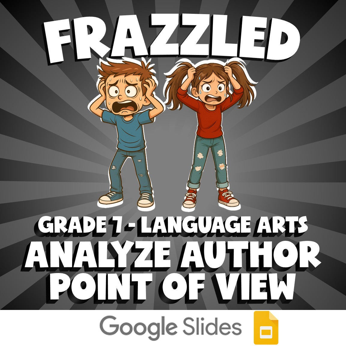 Analyze Author Point of View FRAZZLED ELA Game - No Prep Grade 7 Review Activity