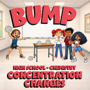 Concentration Changes BUMP Science Game - No Prep Chemistry Review Activity