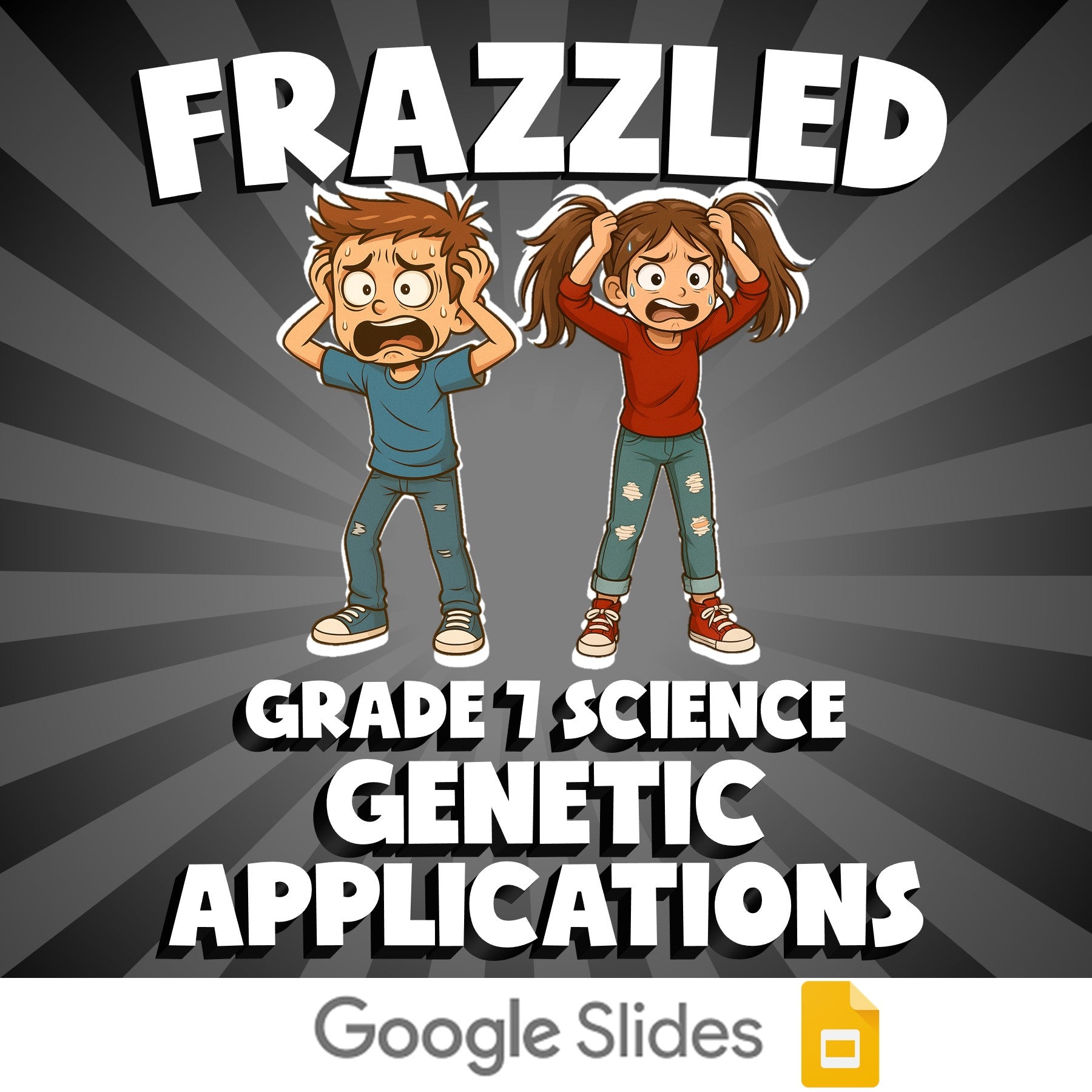 Genetic Applications FRAZZLED Science Game - No Prep Grade 7 Review Activity