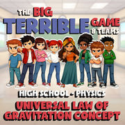 Universal Law of Gravitation Concept BIG TERRIBLE GAME - Physics Science Review