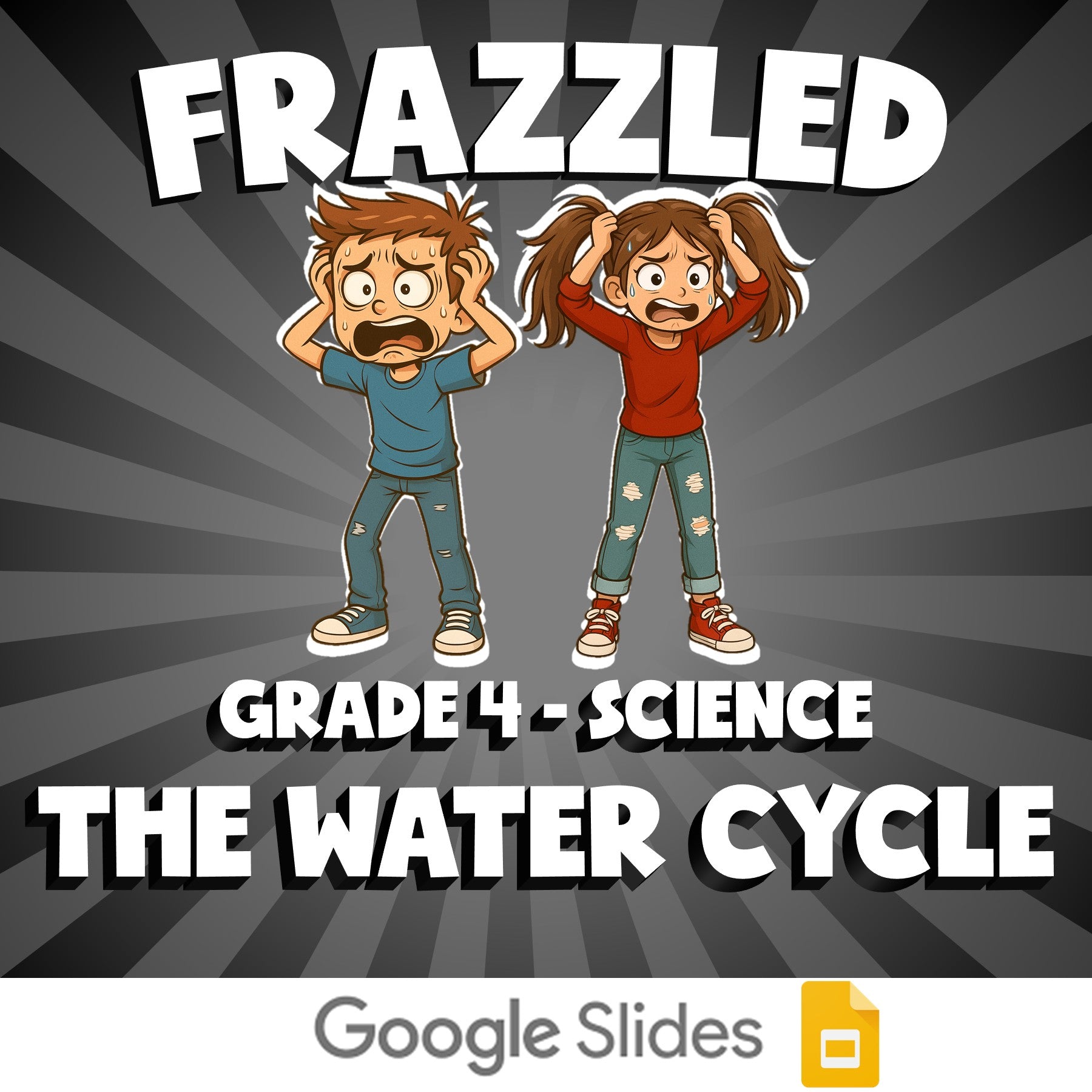The Water Cycle FRAZZLED Science Game - No Prep Grade 4 Review Activity