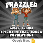 Species Interactions & Populations FRAZZLED Science Game - No Prep Grade 7