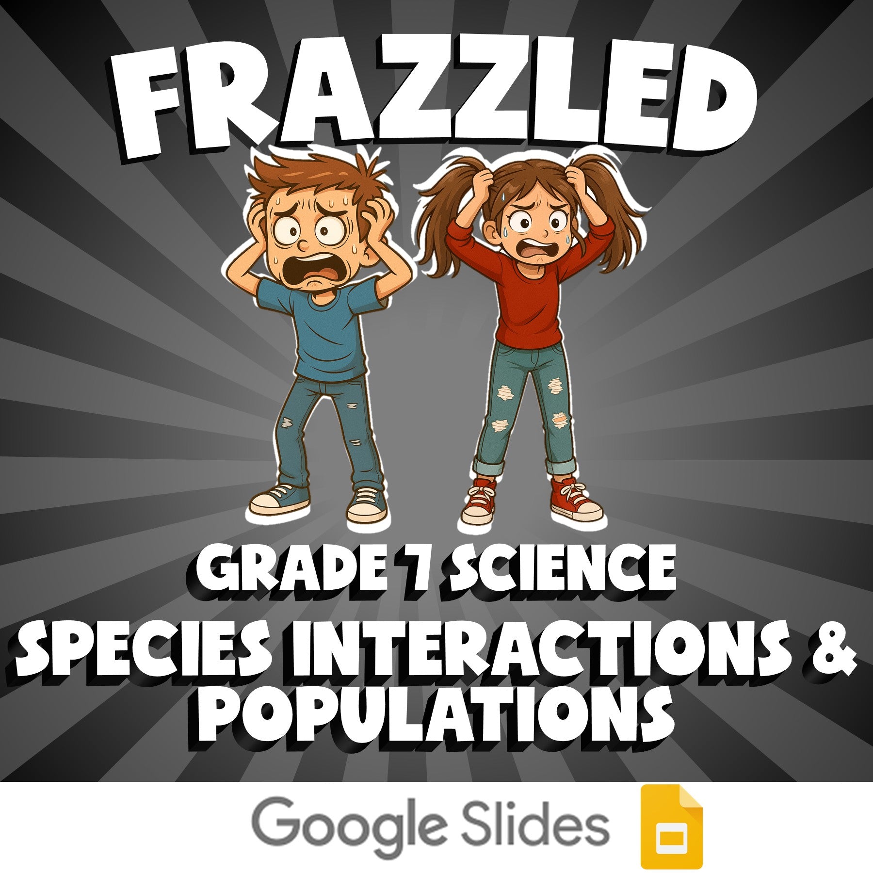 Species Interactions & Populations FRAZZLED Science Game - No Prep Grade 7