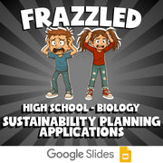 Sustainability Planning Applications FRAZZLED Science Game - No Prep Biology