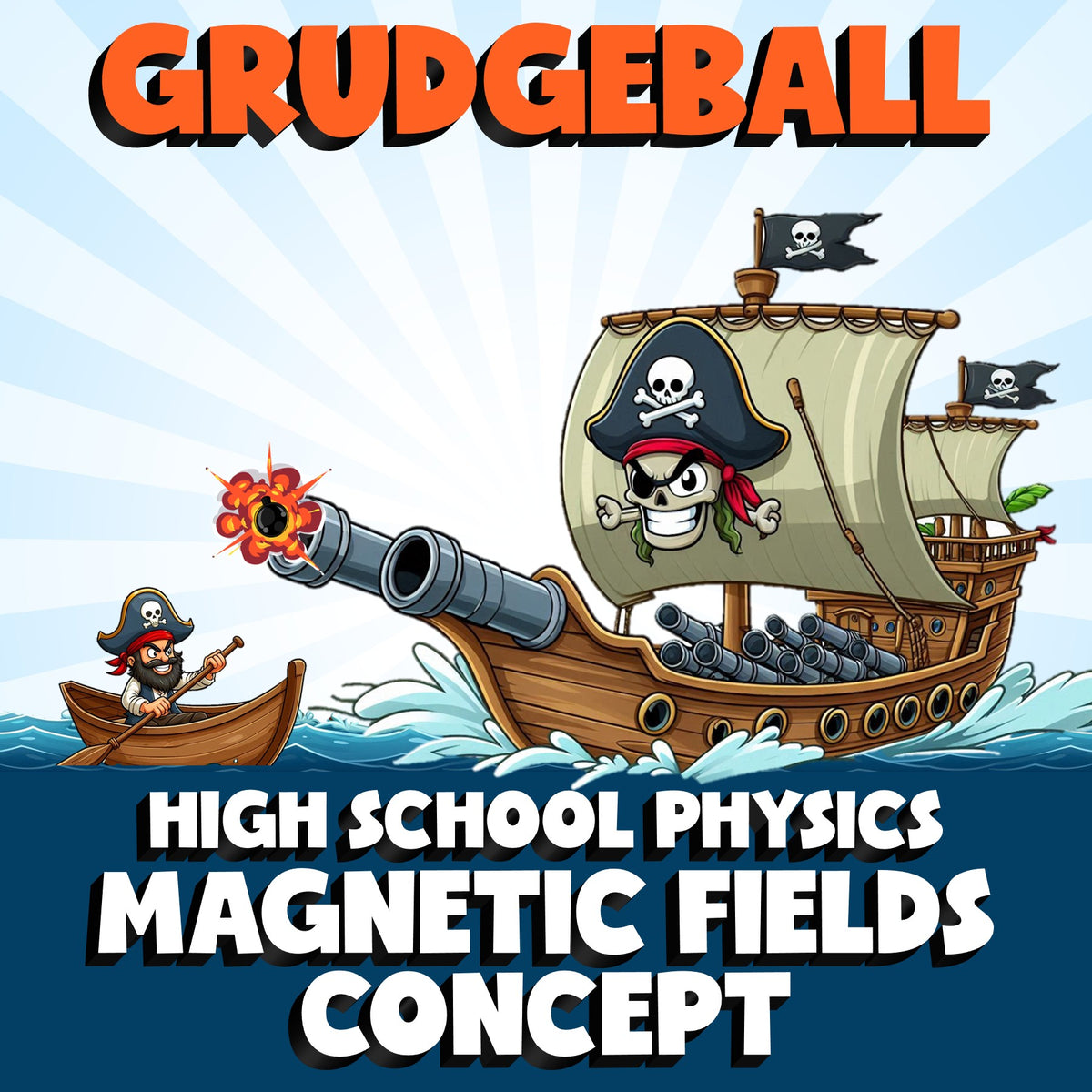 Magnetic Fields Concept GRUDGEBALL Science Game - No Prep Physics Review