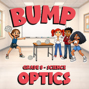 Optics BUMP Science Game - No Prep Grade 8 Review Activity