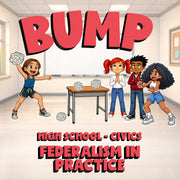 Federalism in Practice BUMP Civics Game - No Prep Review Activity