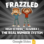 The Real Number System FRAZZLED Math Game - No Prep Algebra 1 Review Activity