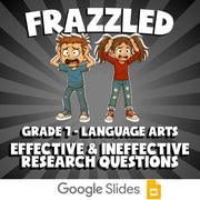 Effective & Ineffective Research Questions FRAZZLED ELA Game - No Prep Grade 7