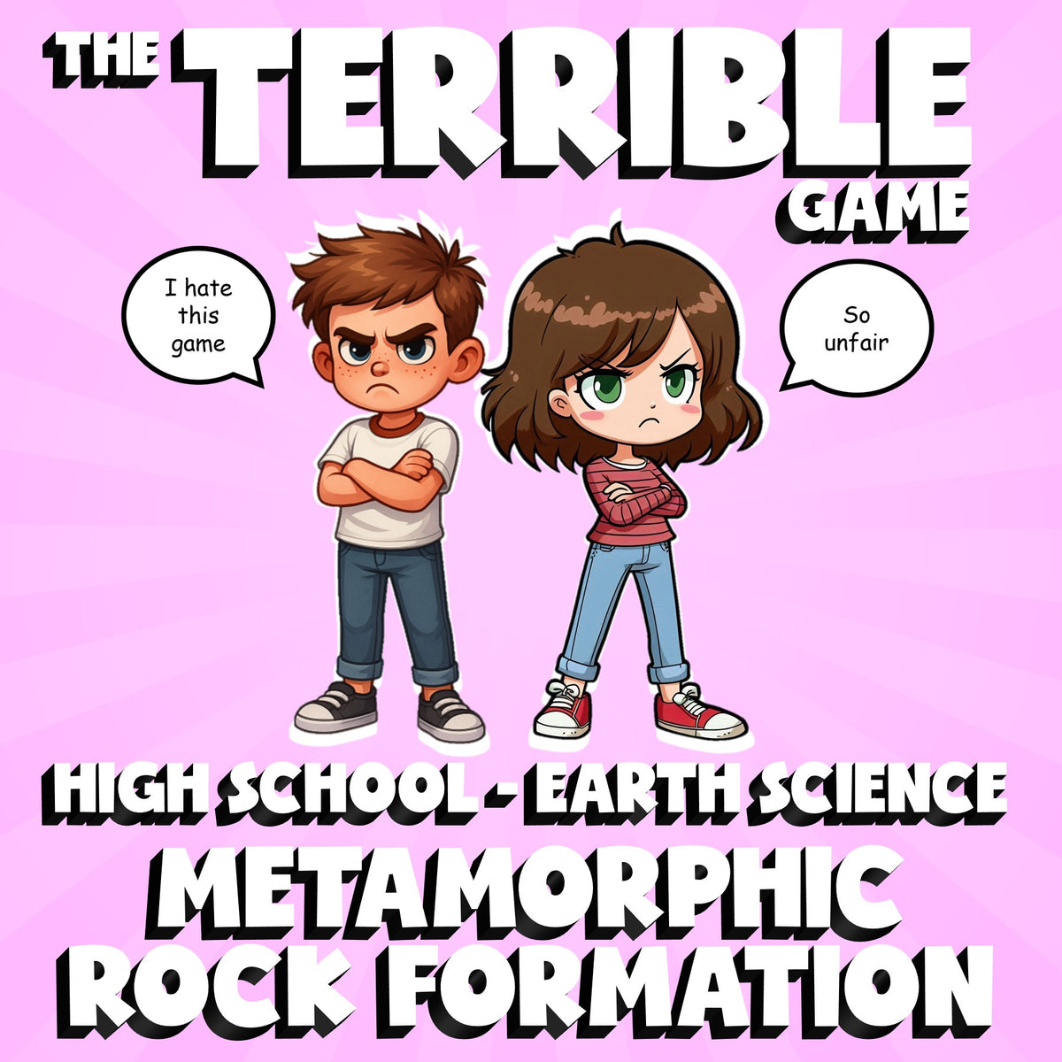 Metamorphic Rock Formation THE TERRIBLE GAME - No Prep Earth Science Review