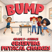 Observing Physical Changes BUMP Science Game - No Prep Grade 3 Review Activity