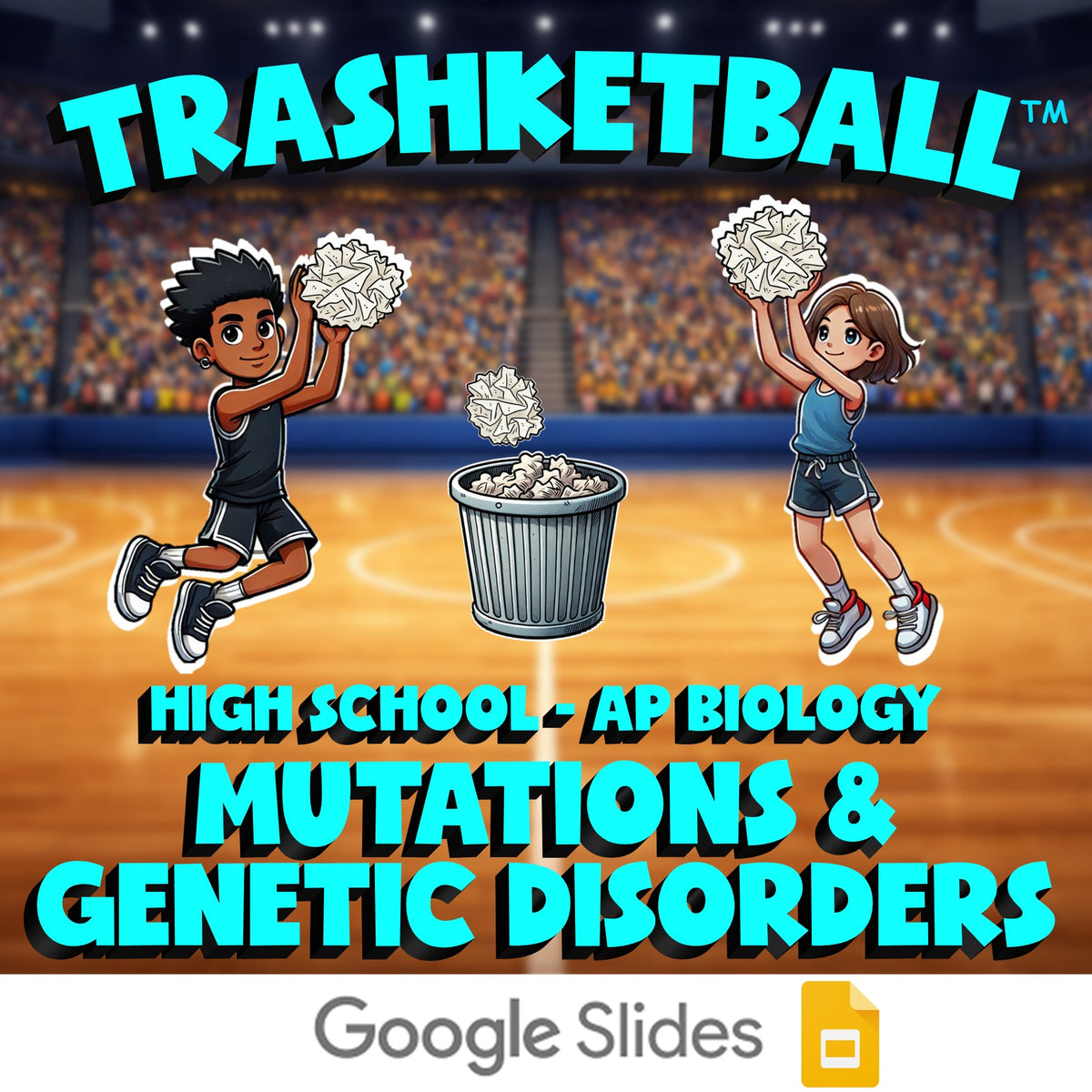 Mutations & Genetic Disorders TRASHKETBALL Science Game - No Prep AP Biology
