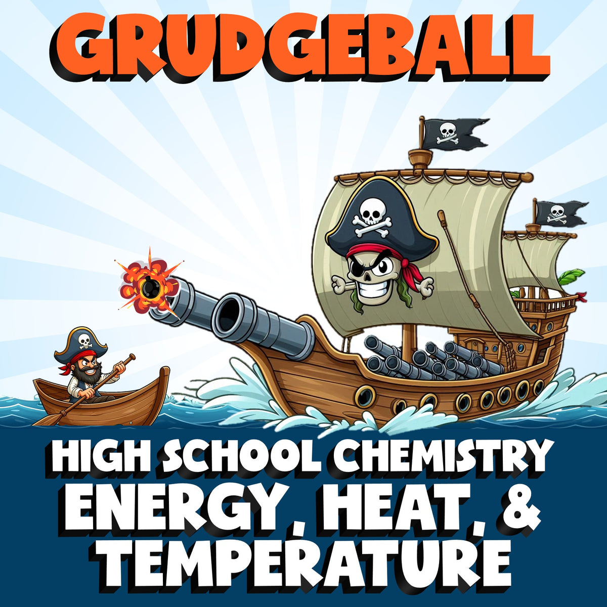 Energy, Heat, & Temperature GRUDGEBALL Science Game - No Prep Chemistry Review