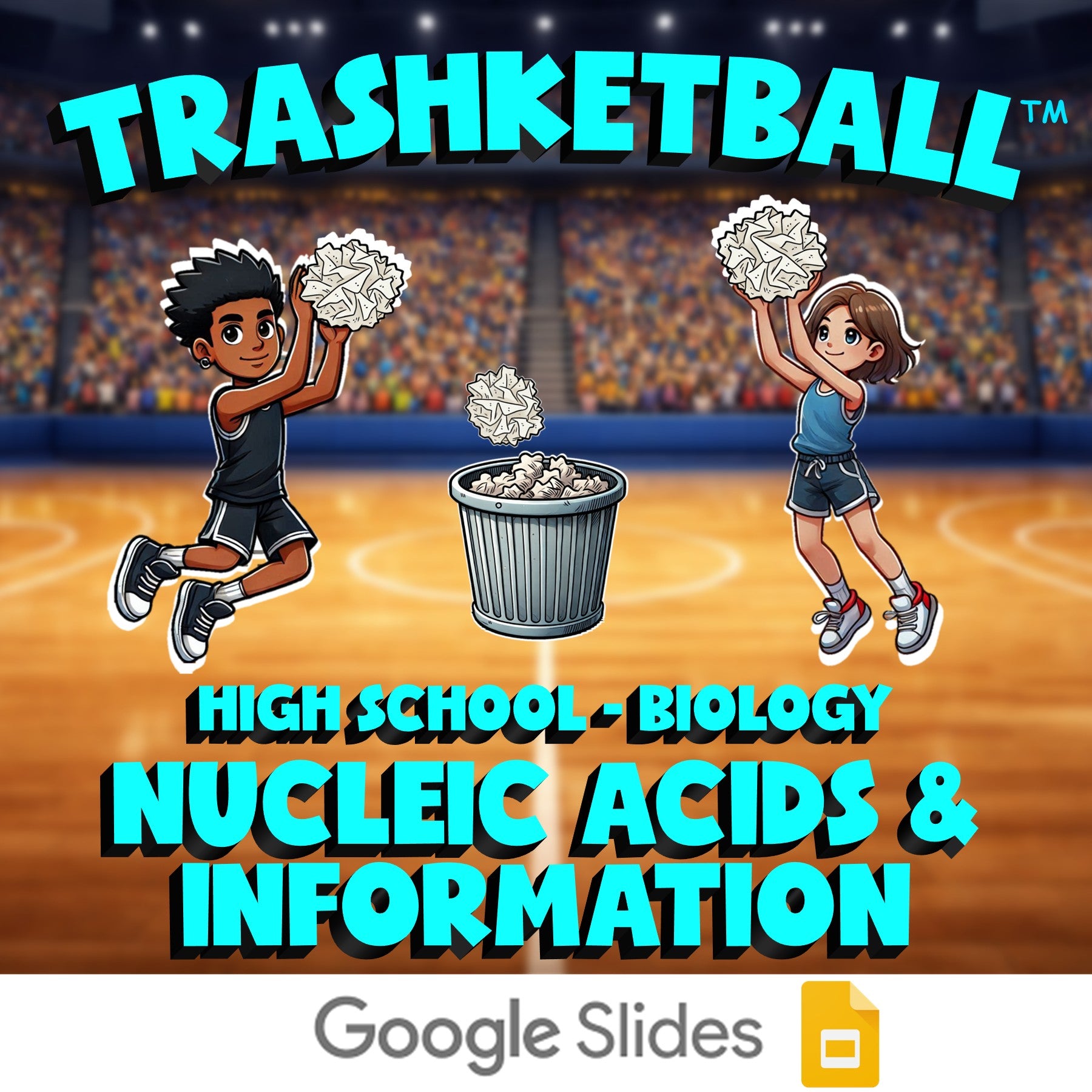 Nucleic Acids & Information TRASHKETBALL Science Game - No Prep Biology Review
