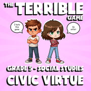 Civic Virtue THE TERRIBLE GAME - No Prep Grade 5 Socials Review Activity
