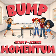 Momentum BUMP Science Game - No Prep Grade 9 Review Activity