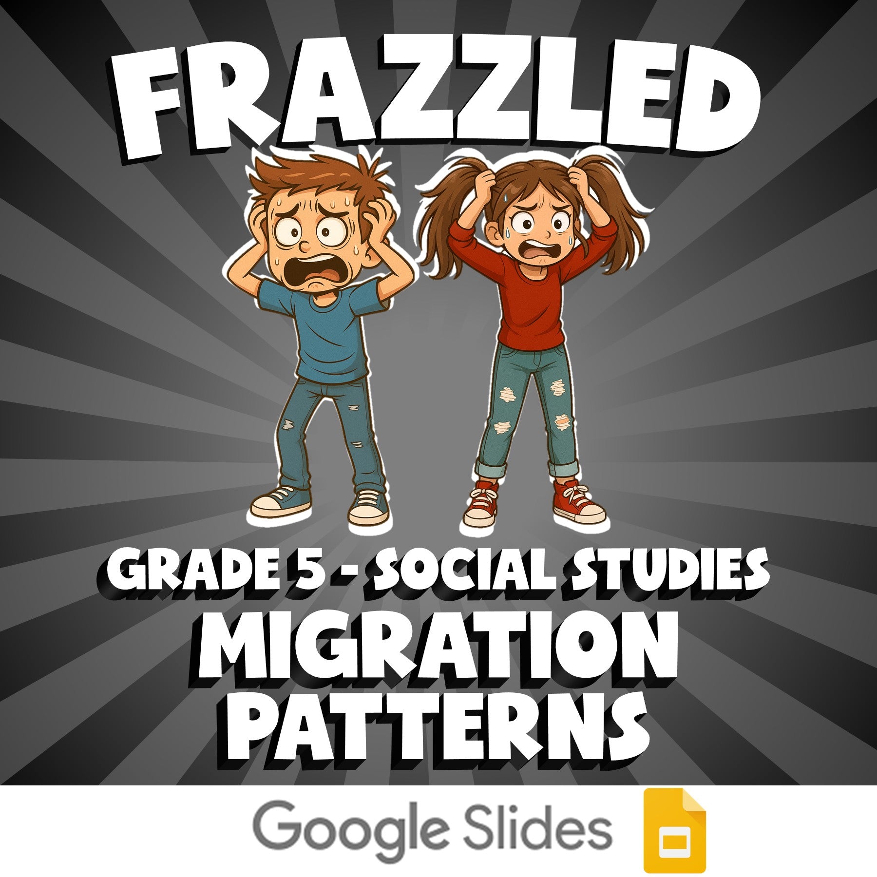 Migration Patterns FRAZZLED Socials Game - No Prep Grade 5 Review Activity
