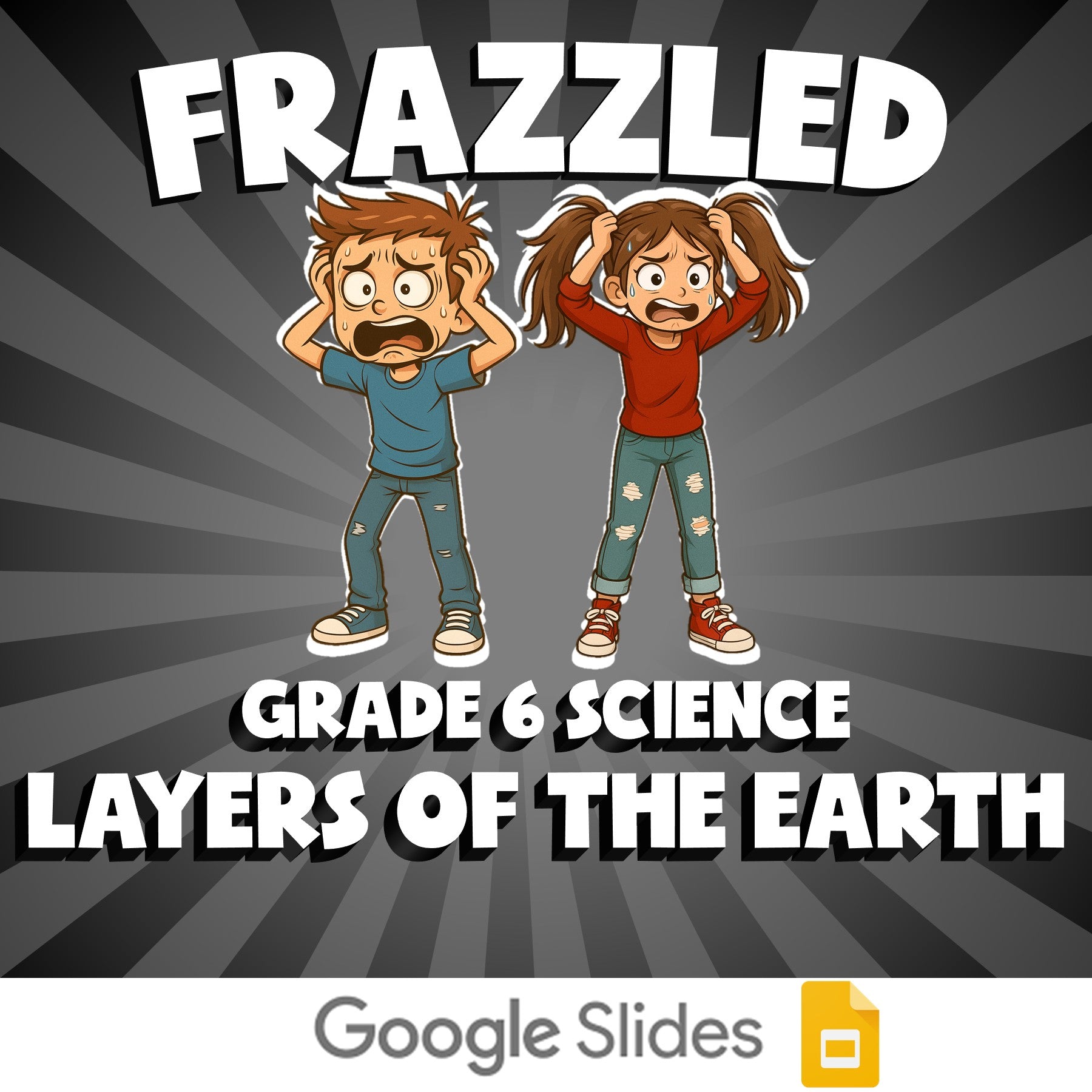 Layers of the Earth FRAZZLED Science Game - No Prep Grade 6 Review Activity