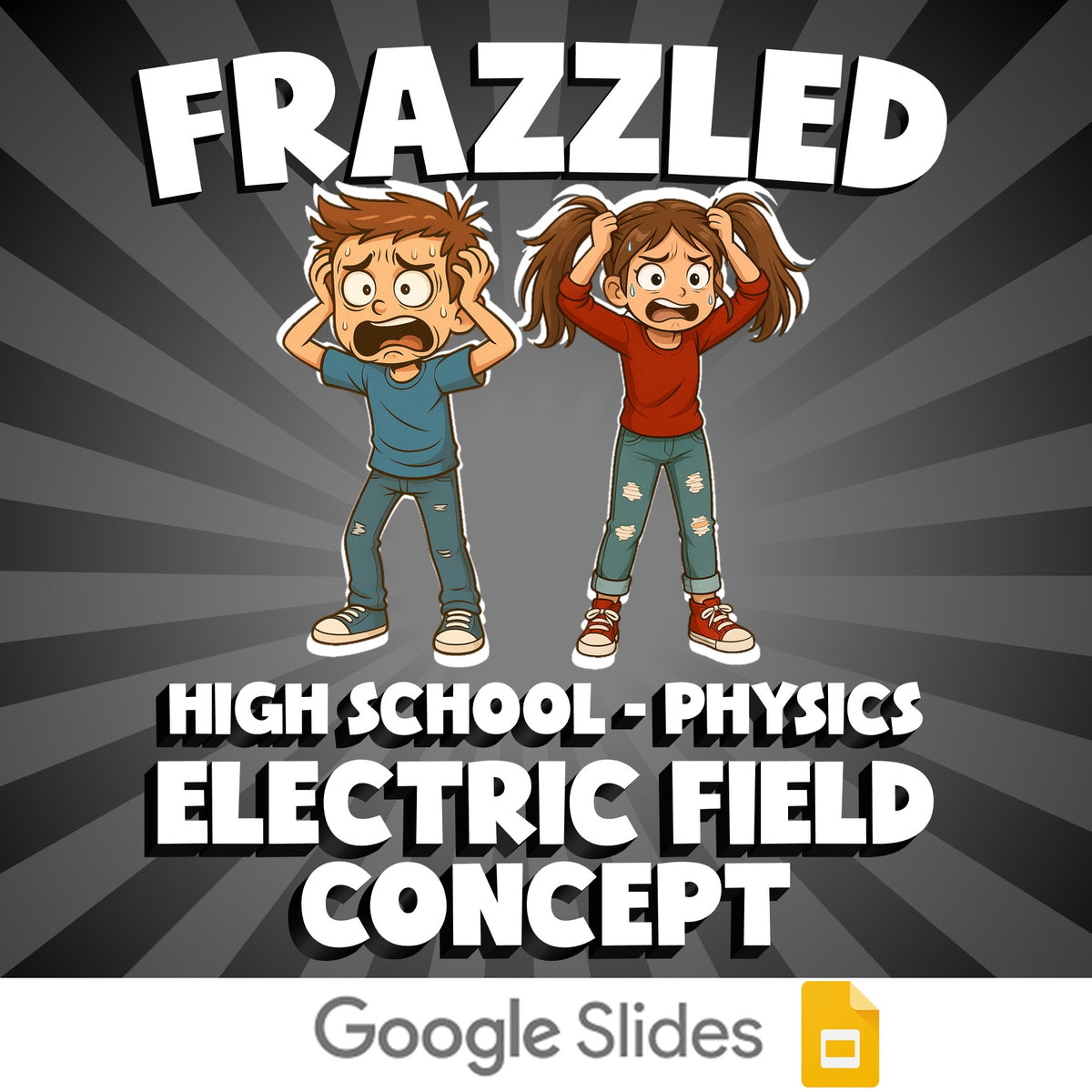 Electric Field Concept FRAZZLED Science Game - No Prep Physics Review Activity