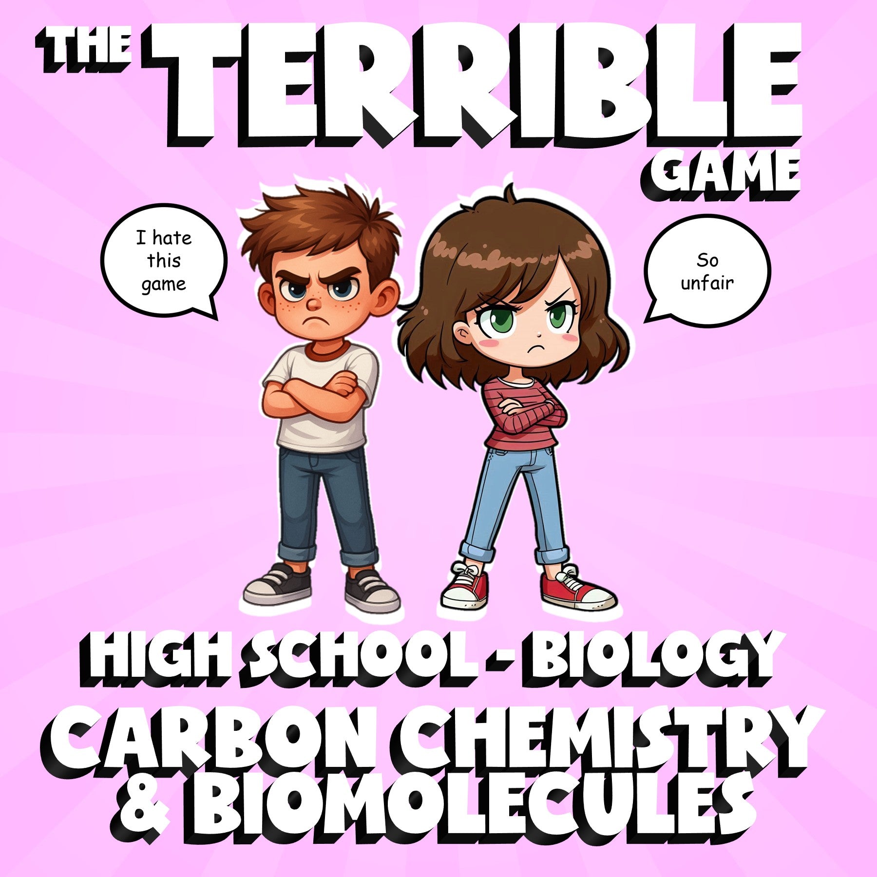 Carbon Chemistry & Biomolecules THE TERRIBLE GAME - Biology Science Review