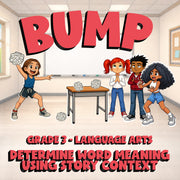 Determine Word Meaning Using Story Context BUMP ELA Game - No Prep Grade 3