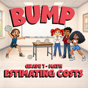 Estimating Costs BUMP Math Game - No Prep Grade 7 Review Activity