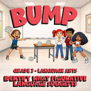 Identify What Figurative Language Suggests BUMP ELA Game - No Prep Grade 3