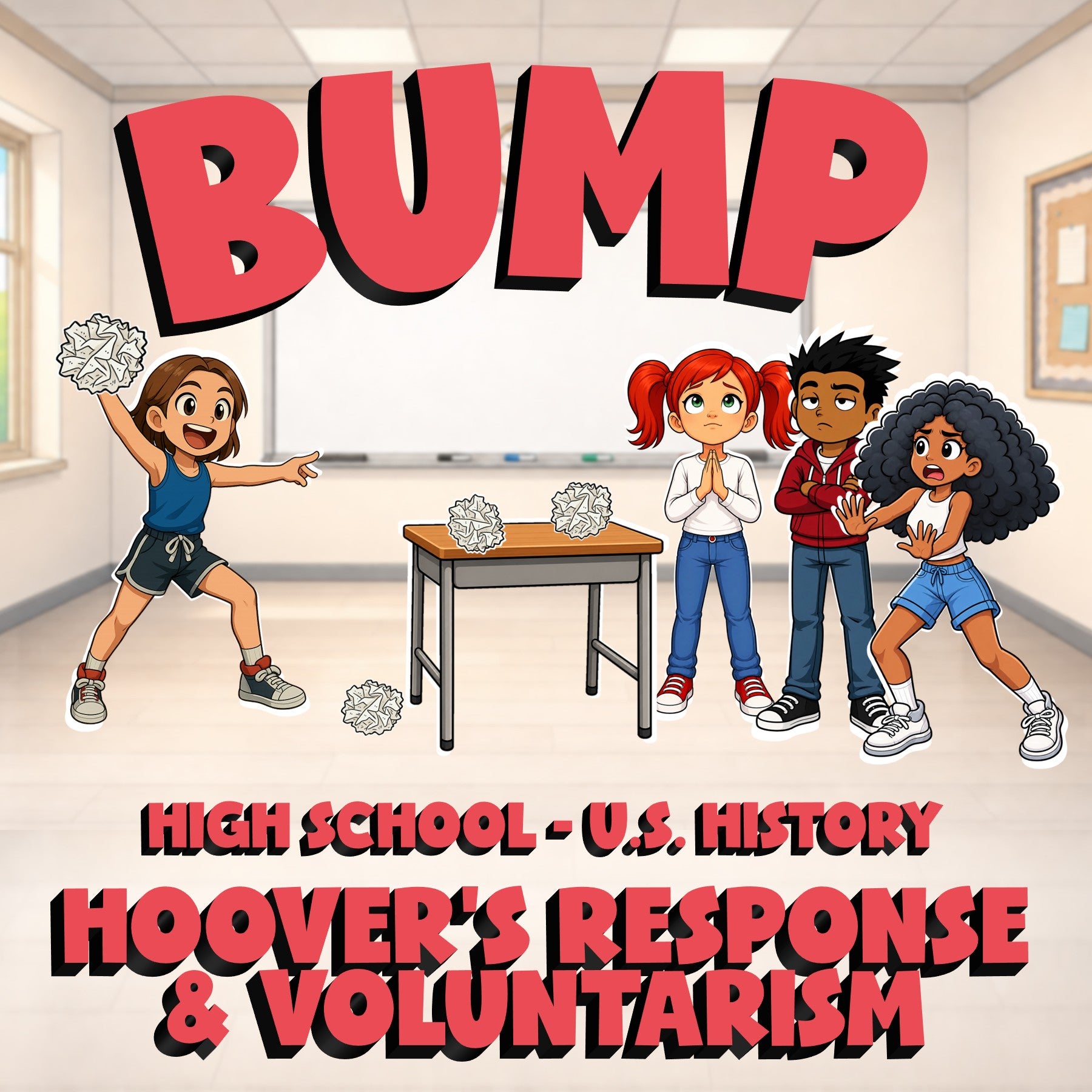 Hoover’s Response & Voluntarism BUMP U.S. History Game - No Prep Review Activity