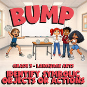 Identify Symbolic Objects or Actions BUMP ELA Game - No Prep Grade 5 Review