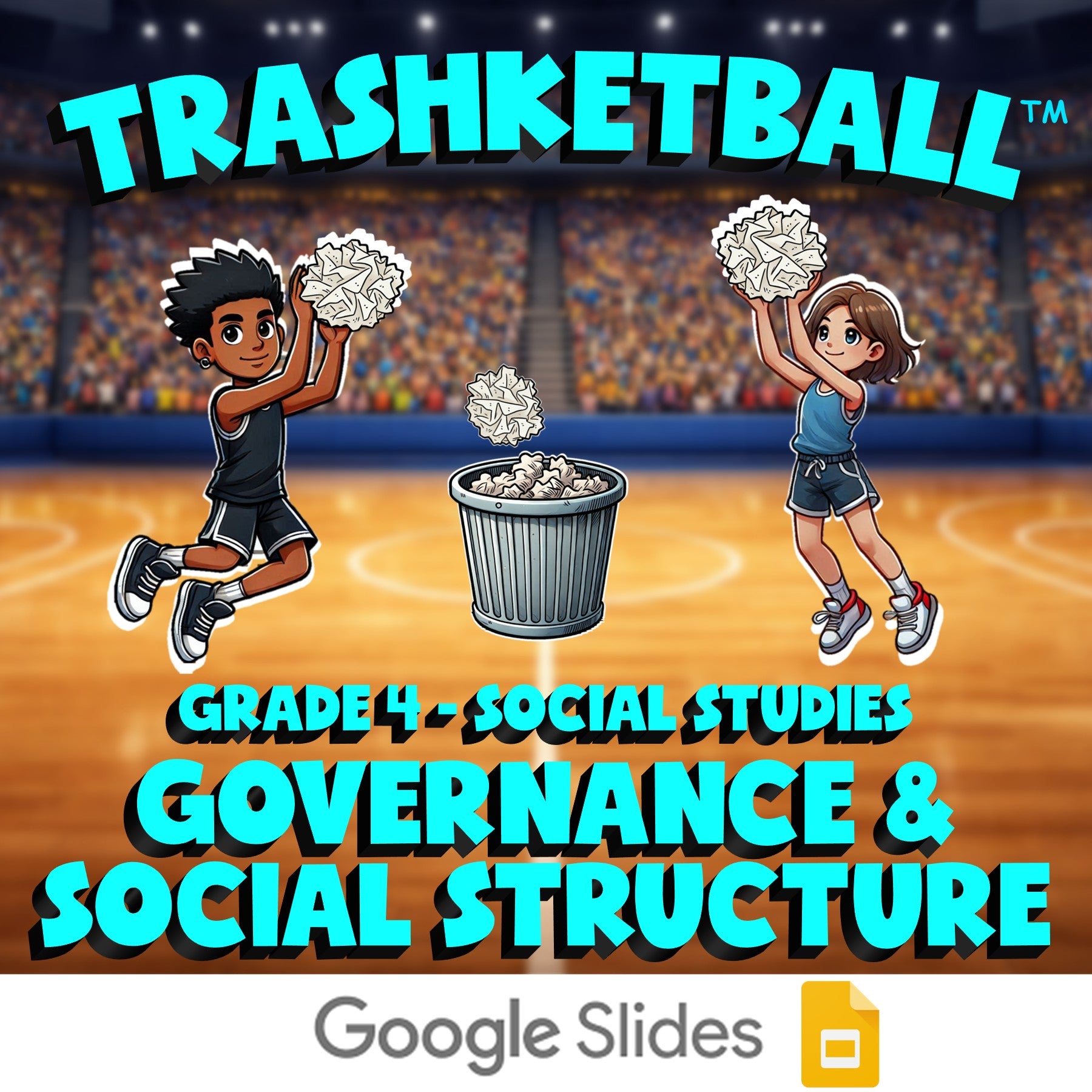 Governance & Social Structure TRASHKETBALL Socials Game - No Prep Grade 4 Review