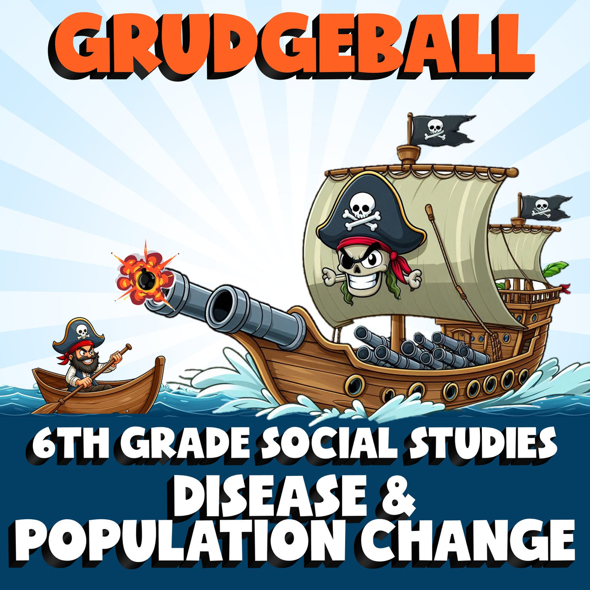 Disease & Population Change GRUDGEBALL Socials Game - No Prep Grade 6 Review