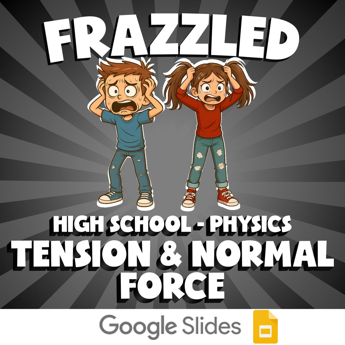 Tension & Normal Force FRAZZLED Science Game - No Prep Physics Review Activity