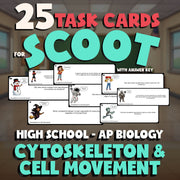 Cytoskeleton & Cell Movement SCOOT TASK CARDS Science Game - No Prep AP Biology