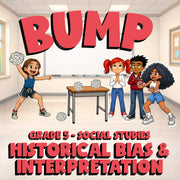 Historical Bias & Interpretation BUMP Socials Game - No Prep Grade 5 Review