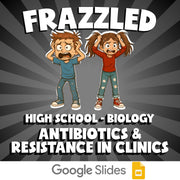 Antibiotics & Resistance in Clinics FRAZZLED Science Game - No Prep Biology