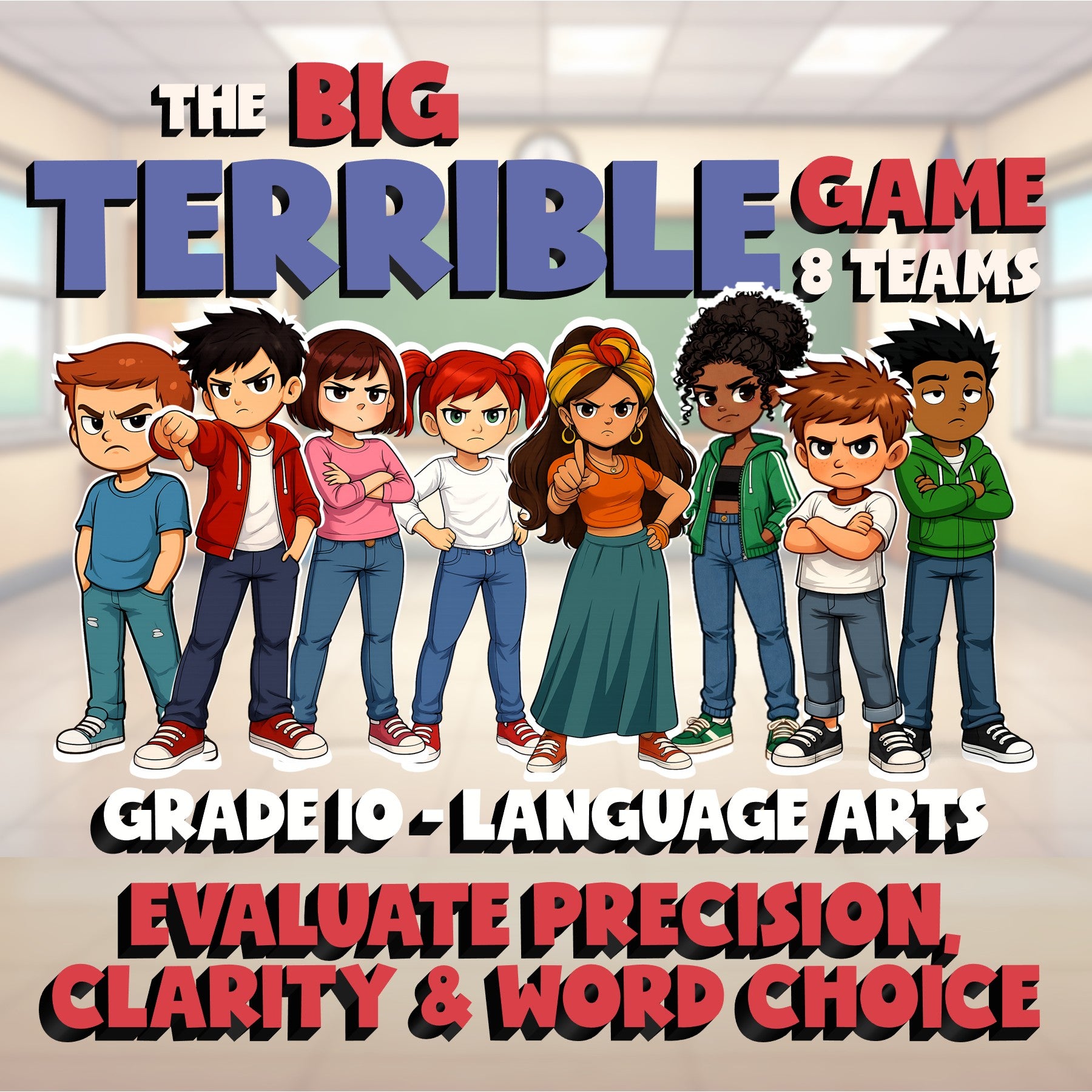 Evaluate Precision, Clarity & Word Choice BIG TERRIBLE GAME - Grade 10 ELA