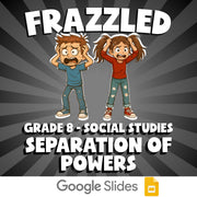 Separation of Powers FRAZZLED Socials Game - No Prep Grade 8 Review Activity