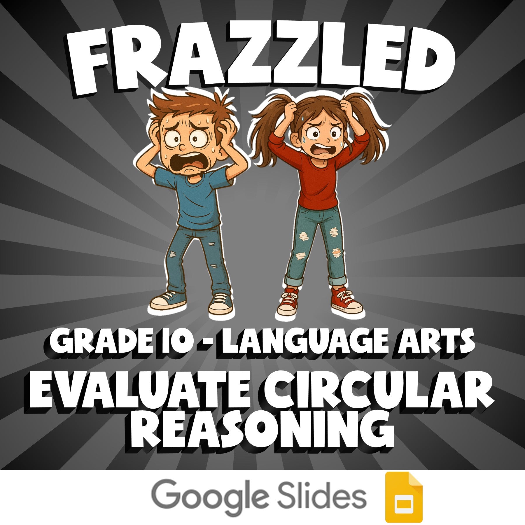 Evaluate Circular Reasoning FRAZZLED ELA Game - No Prep Grade 10 Review Activity