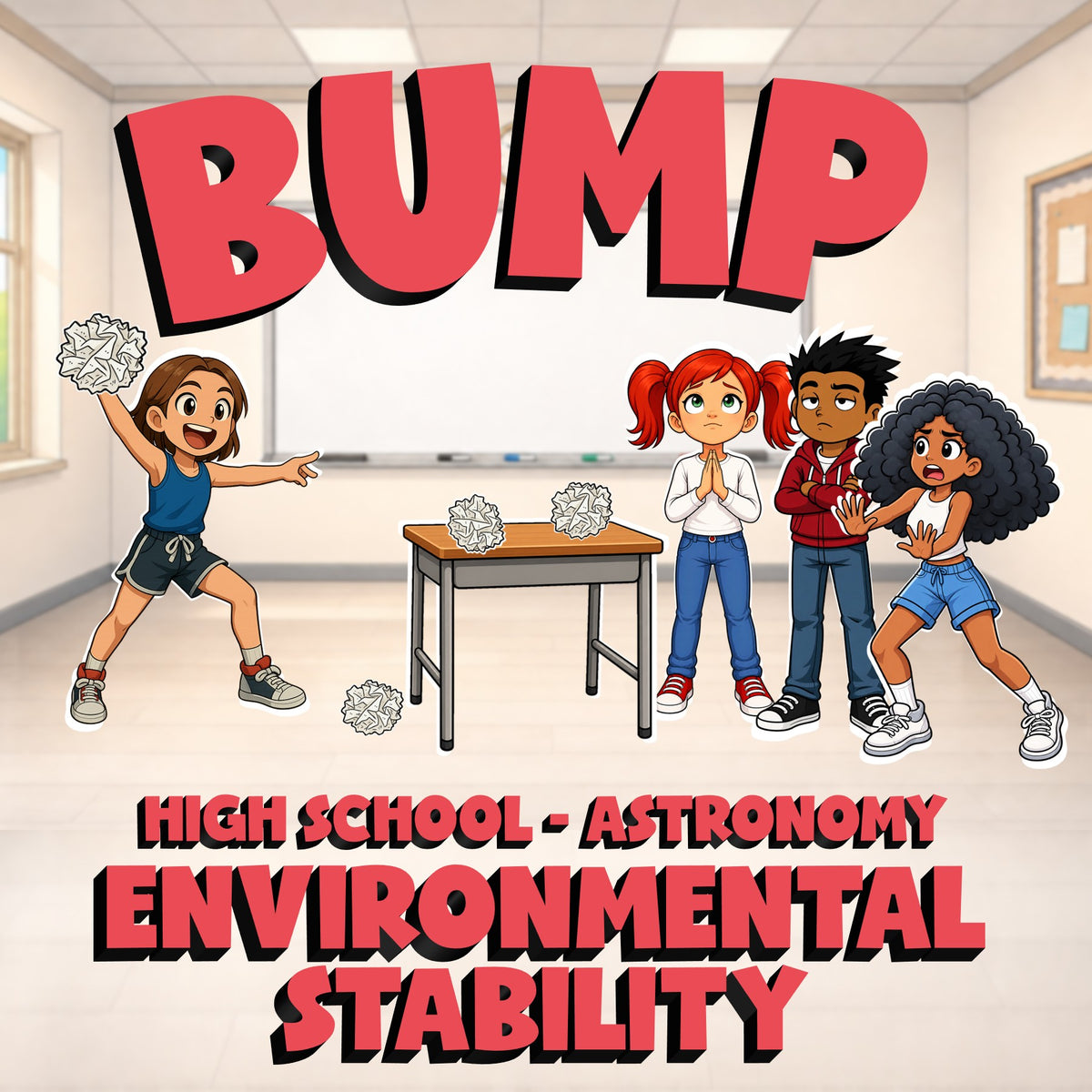 Environmental Stability BUMP Science Game - No Prep Astronomy Review Activity