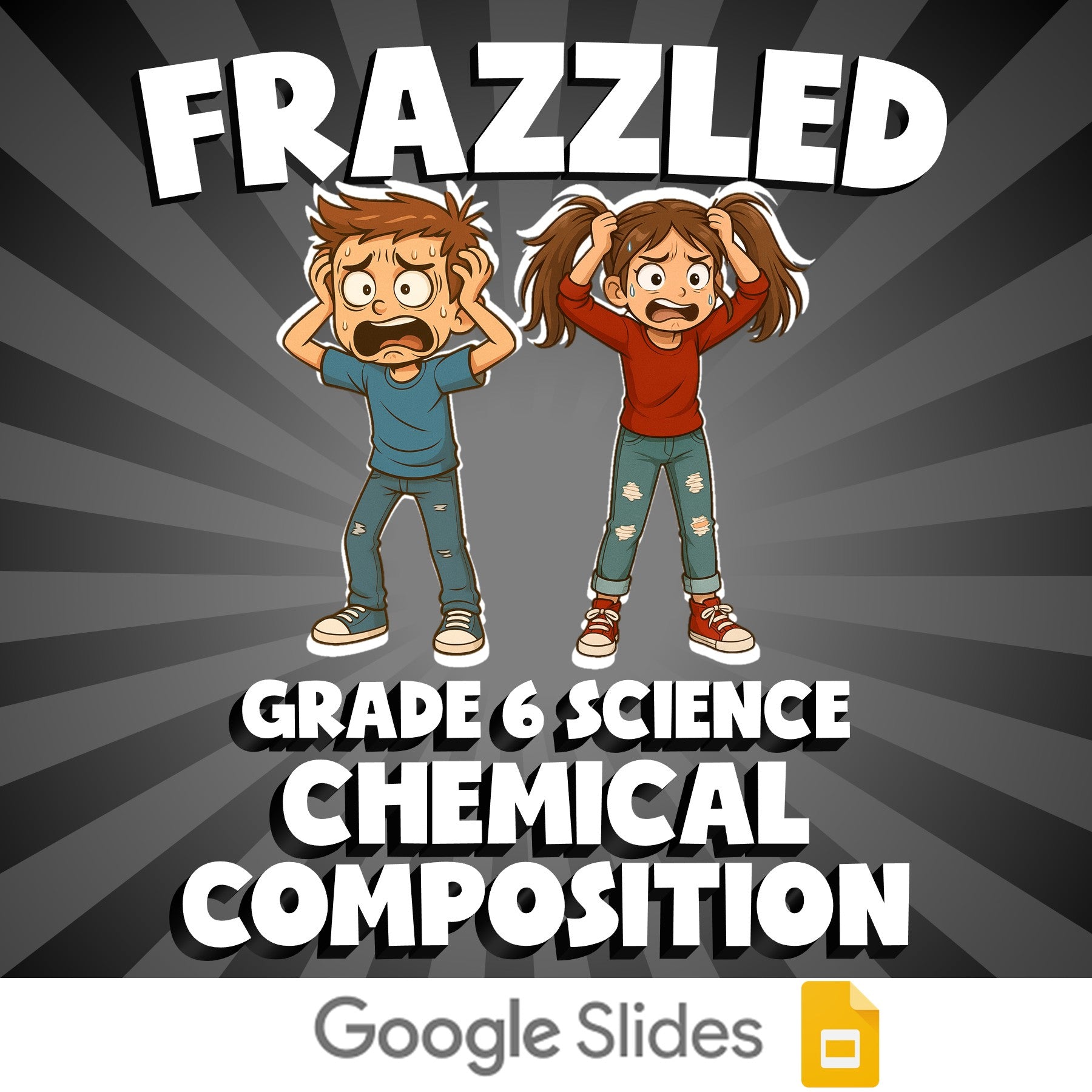 Chemical Composition FRAZZLED Science Game - No Prep Grade 6 Review Activity