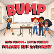 Volcanic Risk Assessment BUMP Game - No Prep Earth Science Review Activity