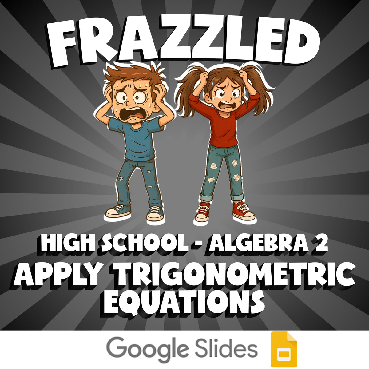 Apply Trigonometric Equations FRAZZLED Math Game - No Prep Algebra 2 Review