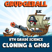 Cloning & GMOs GRUDGEBALL Science Game - No Prep Grade 8 Review Activity