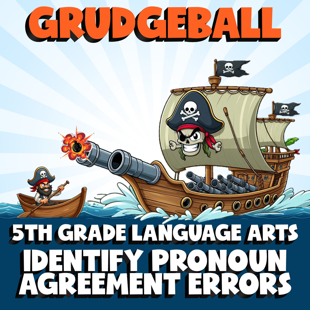 Identify Pronoun Agreement Errors GRUDGEBALL ELA Game - No Prep Grade 5 Review