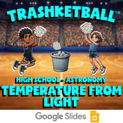 Temperature from Light TRASHKETBALL Science Game - No Prep Astronomy Review