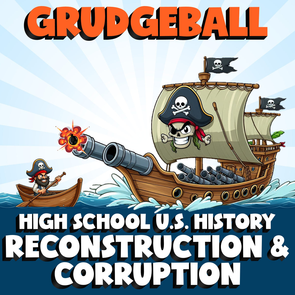 Reconstruction & Corruption GRUDGEBALL U.S. History Game - No Prep Review