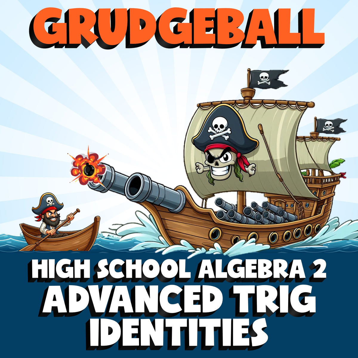 Advanced Trig Identities GRUDGEBALL Math Game - No Prep Algebra 2 Review