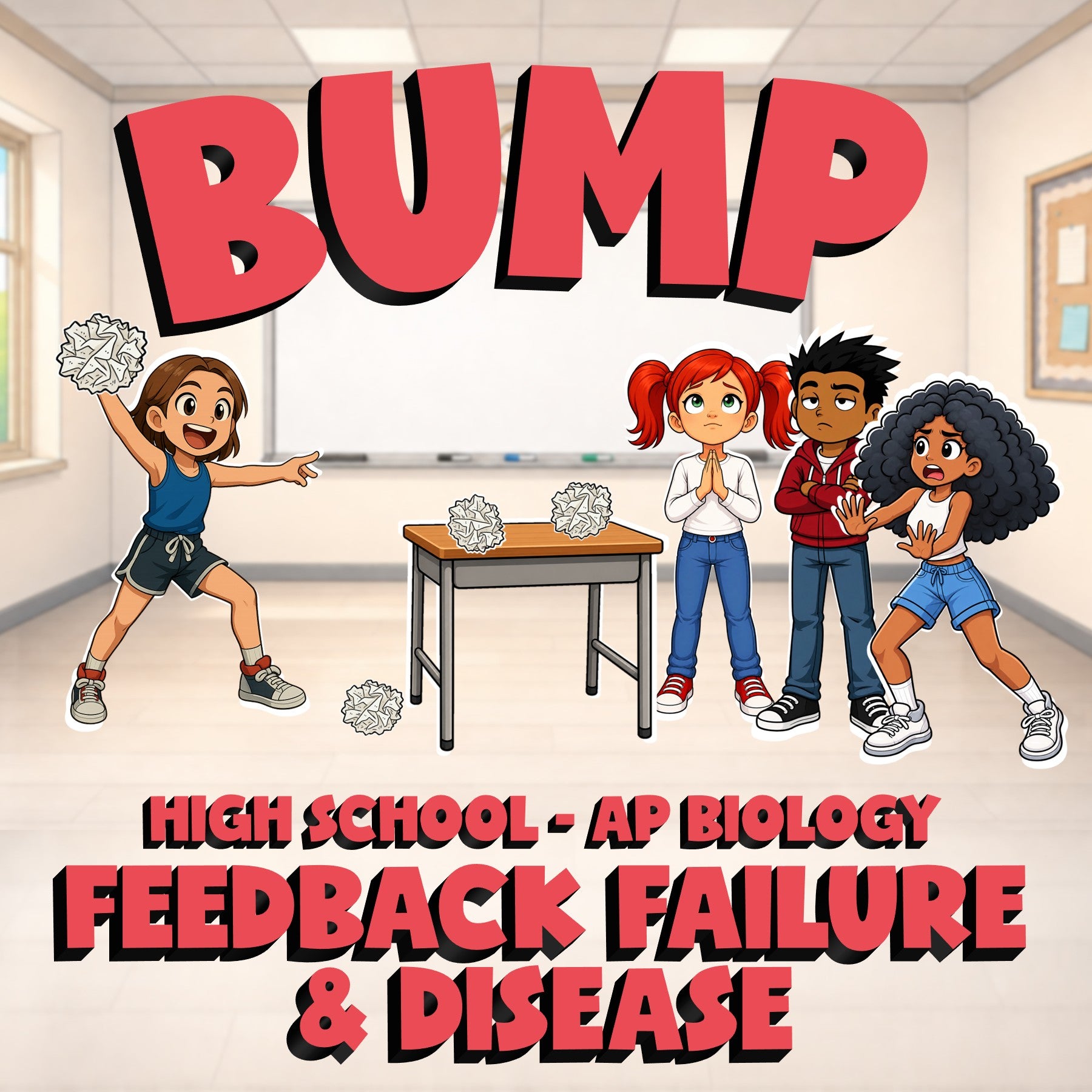 Feedback Failure & Disease BUMP Science Game - No Prep AP Biology Review